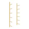 Vibeo Yoga Mat Holder Wall Mount Metal Yoga Mat Rack, Home Gym Office School Yoga Mat Storage Bin, 6 Tiers Yoga Mat Organizer for Foam Rollers, Skateboard(Gold) view 2