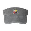 Byoblu Medicine Wheel Native Americans Sport Sun Visor Hats Cotton Ball Caps Empty Top Baseball Sun Cap for Men Women Gray view 1