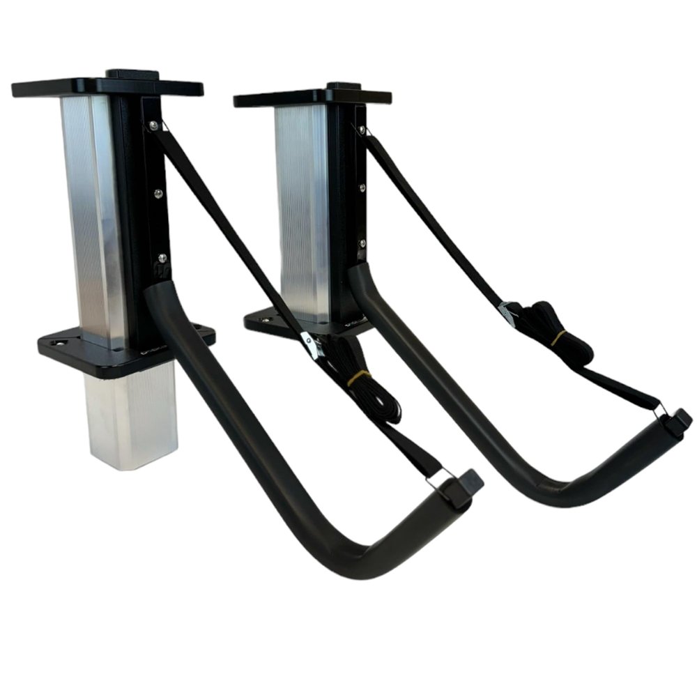 Kayak Dock Storage & Organizer - No Drill Easy Install - Heavy Duty, UV & Rust Resistant - Durable Kayak Holder - Made in USA- Fits a 2" Square Post