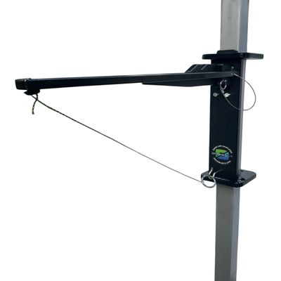 Dock Mounted Hook & Ring Game  No Drill Easy Install, Collapsible, UV Resistant, Stainless Steel Hardware, Made in USA- Fits a 3" Square Post