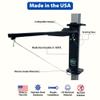 Dock Mounted Hook & Ring Game  No Drill Easy Install, Collapsible, UV Resistant, Stainless Steel Hardware, Made in USA- Fits a 3" Square Post view 2