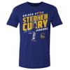 500 LEVEL Steph Curry Golden State Warriors Shirt - Steph Curry Golden State Warriors Slant WHT (Royal Blue, XXX-Large) view 1