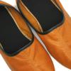 Akdam Mens Indoor Leather Slippers Antique Tan Traditional Babouche House Shoes Barefoot Moccasin (Size 7.5) view 4