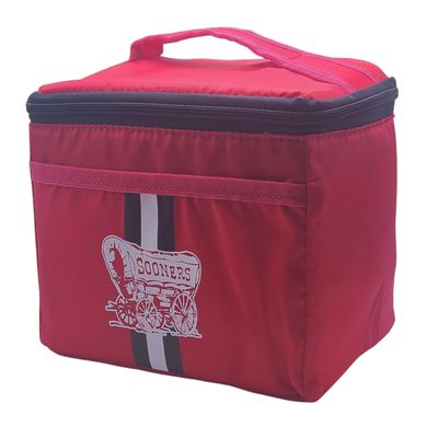 logobrands NCAA Soft Sided 6-Can Cooler Insulated Tote Bag (Oklahoma Sooners)