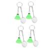 BESPORTBLE 4pcs Badminton Racket Key Sports Style Pendants for Purses Backpacks Car Mirrors Smooth Edges Craftsmanship for view 1