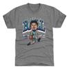 500 LEVEL LaMelo Ball Charlotte Hornets Men's Premium T-Shirt - LaMelo Ball Charlotte Hornets Cartoon WHT (Tri Gray, XXX-Large) view 1