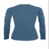 ACTIVE UNIFORMS Women's Under Scrub Tee Crew Neck Long Sleeve T-Shirt (Stellar Blue, 4X-Large) view 3