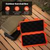 FLEXMAN Plastic Waterproof Outdoor Survival Box, 4.88 X 2.93 X 1.37'Inch Anti Pressure Shockproof Container Box, Survivor Dry Box Protective Case for Camping, Boating, Fishing, Swimming, Kite Boarding view 2