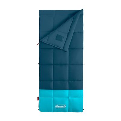 Coleman Kompact 20F/30F/40F Sleeping Bag, Cool-Weather Adult Sleeping Bag with Heat Retention, Stuff Sack, & Snag-Free Zipper, Great for Camping, Sleepovers, Guests & More