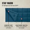 Coleman Kompact 20F/30F/40F Sleeping Bag, Cool-Weather Adult Sleeping Bag with Heat Retention, Stuff Sack, & Snag-Free Zipper, Great for Camping, Sleepovers, Guests & More view 3