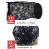 VGEBY Drawstring Mesh Bag, Nylon Portable Mesh Sports Equipment Bag Cord Lock Closure for Playing Training, Default, VGEBYy17n0pkifx view 4