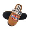 Dickies Men's Microsuede Plaid Fold-Over Scuff Slipper with Embroidered Logo view 2
