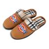 Dickies Men's Microsuede Plaid Fold-Over Scuff Slipper with Embroidered Logo view 4