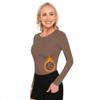 ACTIVE UNIFORMS Women's Under Scrub Tee Crew Neck Long Sleeve T-Shirt (Chocolate Malt, 5X-Large) view 1
