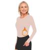 ACTIVE UNIFORMS Women's Under Scrub Tee Crew Neck Long Sleeve T-Shirt (Nude, X-Large) view 1