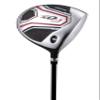 Aspire Golf Club Set for Men, Right Handed, Set Includes: 460cc Driver, #3 Wood, 21 Hybrid, No. 6-9 Irons, Pitching Wedge, Deluxe Putter, Stand Bag, and 3 Matching Head Covers, Black/red view 2