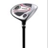 Aspire Golf Club Set for Men, Right Handed, Set Includes: 460cc Driver, #3 Wood, 21 Hybrid, No. 6-9 Irons, Pitching Wedge, Deluxe Putter, Stand Bag, and 3 Matching Head Covers, Black/red view 3