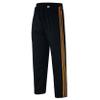 JAGUAR PRO GEAR - Stripped Karate Bottom Pants 8oz Light Weight for MMA Martial Arts Kids Adults Unisex (Black With Gold Stripes, 00)