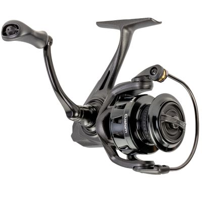 Lews Custom 200 Spinning Fishing Reel, Size 200 Reel, 9+1 Bearings, 6.2:1 Gear Ratio, Aluminum Frame and Sideplate, Screw-in Aluminum Handle