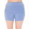 High Waist Side Pockets 3.75" Inseam Bike Shorts Chambray S view 1