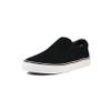Men's Sneakers Classic Low Top Slip On Shoes Wide Canvas Skate Loafers Sneakers with Soft Insole Causal Dress Shoes for Men Comfortable Walking Shoes Slip on Sneakers for Men, Blackline, 12 view 2