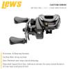 Lews Custom Baitcast Fishing Reel, 9+1 Bearings, 8.3:1 Gear Ratio, Aluminum Frame, ParaMag RX Brake, Carbon Fiber Drag, Right-Hand Retrieve view 2
