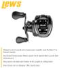 Lews Custom Baitcast Fishing Reel, 9+1 Bearings, 8.3:1 Gear Ratio, Aluminum Frame, ParaMag RX Brake, Carbon Fiber Drag, Right-Hand Retrieve view 3
