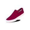 Men's Sneakers Classic Low Top Slip On Shoes Wide Canvas Skate Loafers Sneakers with Soft Insole Causal Dress Shoes for Men Comfortable Walking Shoes Slip on Sneakers for Men, Maroon, 11 view 1
