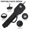 Jaffzora Lacrosse Stick Bag (Up to 46in Long), Lacrosse Carrying Case for Men Women, Lacrosse Equipment Bag with Shoe Compartment Up to US Men Size 16,Black view 4