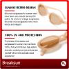 Breaksun Retro Oval Sunglasses for Women Men Fashion Small Oval Sunglasses 90s Vintage Shades (Nude/Champagne) view 4
