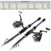 Fishing Rod Fishing Rod And Reel Combination, Carbon Shrinkage Short Knuckle Road Sub Rod Spinning Wheel Set Foldable Portable Fishing Tackle Telescoping Fishing Rod Kit Fishing Rod And Reel Combo(Fis view 3