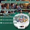 akcky Automatic Pool Ball Polishing Cleaning Machine for 16/22 Balls, Electric Billiard Ball Cleaning Machine Billiards Cleaner Polisher 110V 180W (16 Balls) view 3