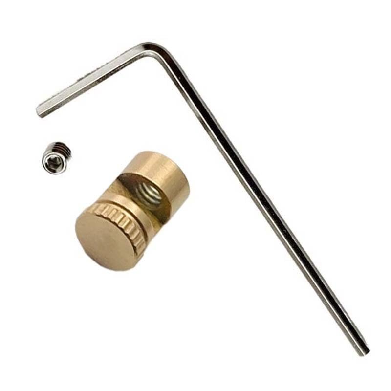 UPFIST 1 Set Kwik Thumb Stud Fits for Buck 110, Rose Gold Custom CNC Steel Knife Screw with Wrench