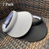 2 Pack Sun Visor Hats Women Men Clip On Wide Brim Visors Hat Outdoor Sports Golf Beach Travel Tennis Caps (Black+Grey) view 2