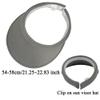 2 Pack Sun Visor Hats Women Men Clip On Wide Brim Visors Hat Outdoor Sports Golf Beach Travel Tennis Caps (Black+Grey) view 3