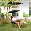 YOUNG WOOD Portable Camping Chair Beach Chair with Shade Canopy, Fold Lightweight Oversized for All, Easy to Open and Close Without Installation, Side Pocket Design for All Outdoor Activities, Black view 3
