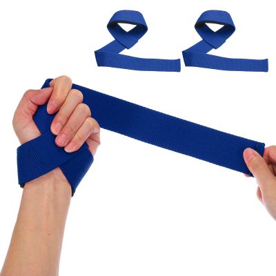 PATIKIL Lifting Straps Gym, 2 Pcs Gym Wrist Straps Padded for Weightlifting Gym Straps for Men Women Weightlifting Powerlifting, Blue