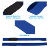 PATIKIL Lifting Straps Gym, 2 Pcs Gym Wrist Straps Padded for Weightlifting Gym Straps for Men Women Weightlifting Powerlifting, Blue view 3