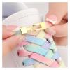 NineFit Basics Cross Lock Shoelaces Colorful Rainbow Elastic Flat Laces Without Ties Shoelace Sneakers No Tie Shoe Laces Shoestrings(Gray) view 2