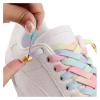 NineFit Basics Cross Lock Shoelaces Colorful Rainbow Elastic Flat Laces Without Ties Shoelace Sneakers No Tie Shoe Laces Shoestrings(Gray) view 4