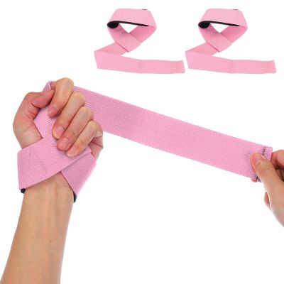 PATIKIL Lifting Straps Gym, 2 Pcs Gym Wrist Straps Padded for Weightlifting Gym Straps for Men Women Weightlifting Powerlifting, Pink