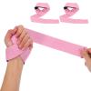 PATIKIL Lifting Straps Gym, 2 Pcs Gym Wrist Straps Padded for Weightlifting Gym Straps for Men Women Weightlifting Powerlifting, Pink view 1