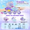 2PM SPORTS Kids Inline Skates for Girls Ages 4-8 8-12 6-12 5-8 10-12 with Light Up Wheels, Adjustable Girls Roller Skates Blades for Kid Women Beginner Youth Indoor Size 11C 1 2 3 4 5 6 7 8 Snowflakes view 2