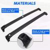 YHELI 2PCS Aluminum Crossbar roof Rails Fits for Sequoia 2023 2024 Cross Bar Roof Rack, black, nfbd38 view 3