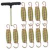 POPETPOP 1set Trampoline Springs Galvanized Steel Wire Tension Springs for Enhanced Jumping Hardware Accessories for Trampoline Installation and Fixing view 1