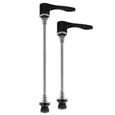 RiToEasysports 1 Pair Quick Release Skewers Axle,157MM 197MM Aluminum Alloy Quick Release Skewer Set for Road (Black)