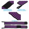 PATIKIL Wrist Brace, 2 Pcs Lifting Wrist Wraps Wrist Brace for Tunnel Gym Straps for Men Women Weightlifting Powerlifting, Light Purple view 3