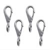 Generic 2/4Pcs Fixed Snap Hook, Stainless Steel 316 Mini Directional Hook with Fixed Ring Boat Rigging Quick Release Fixing Buckle (56mm(0#)-4Pcs), sliver view 1