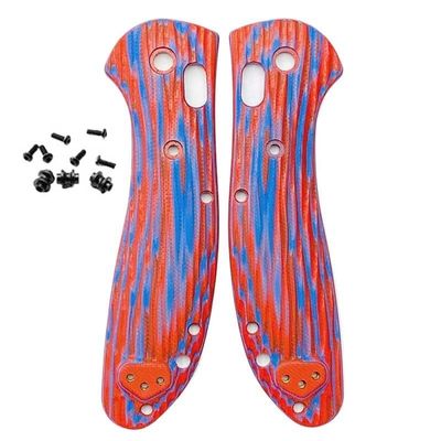 UPFIST 1 Pair Handle Patch Fits for Griptilian 551, G10 Scales Handle with 3 Sets Support Shaft Screws Accessory