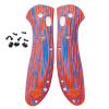 UPFIST 1 Pair Handle Patch Fits for Griptilian 551, G10 Scales Handle with 3 Sets Support Shaft Screws Accessory view 1